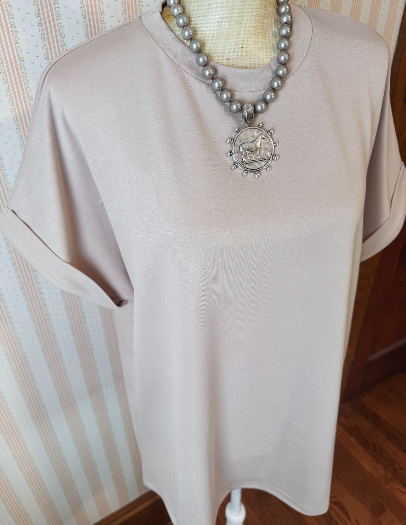 Basic Cloud Cuff Top *Dust