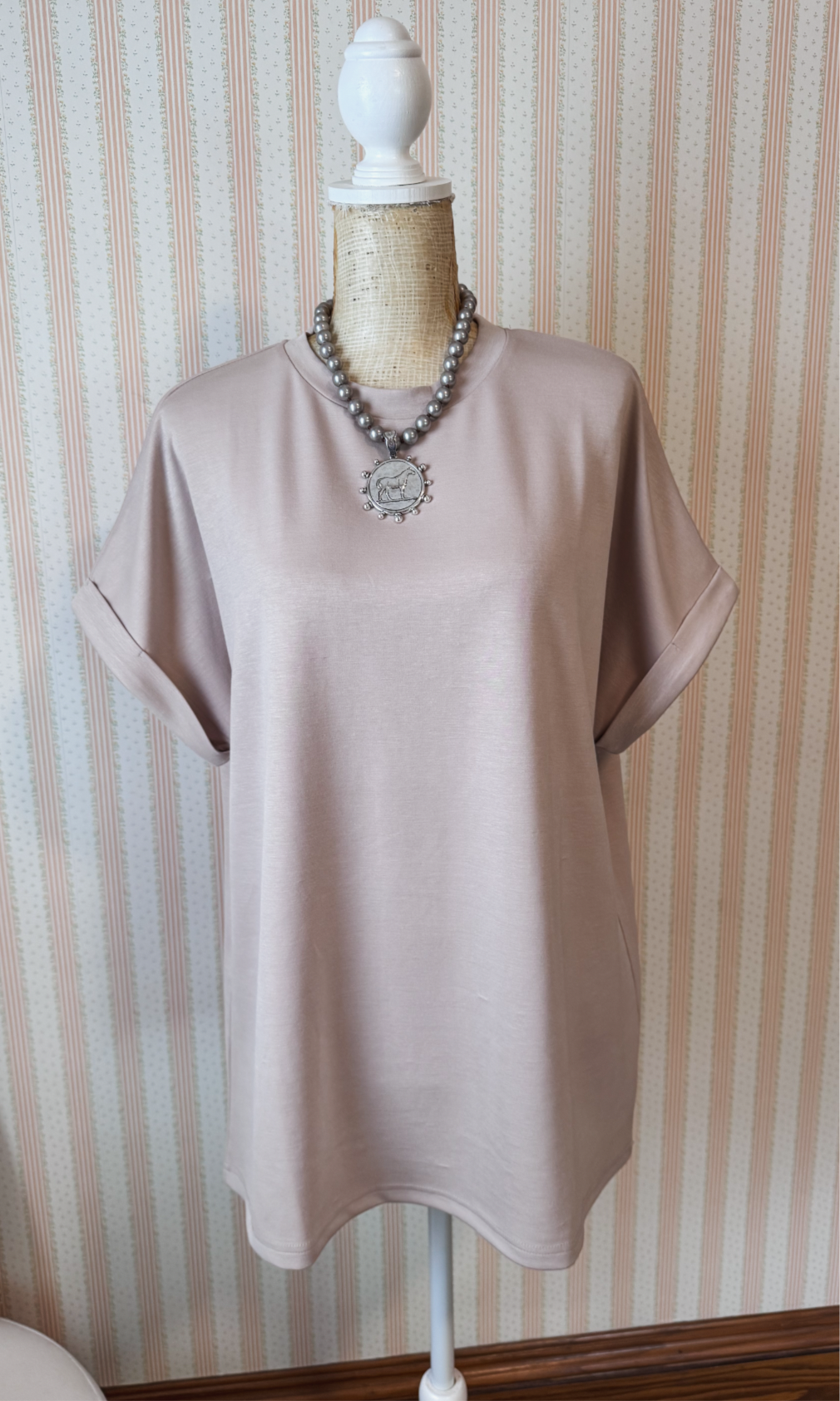 Basic Cloud Cuff Top *Dust