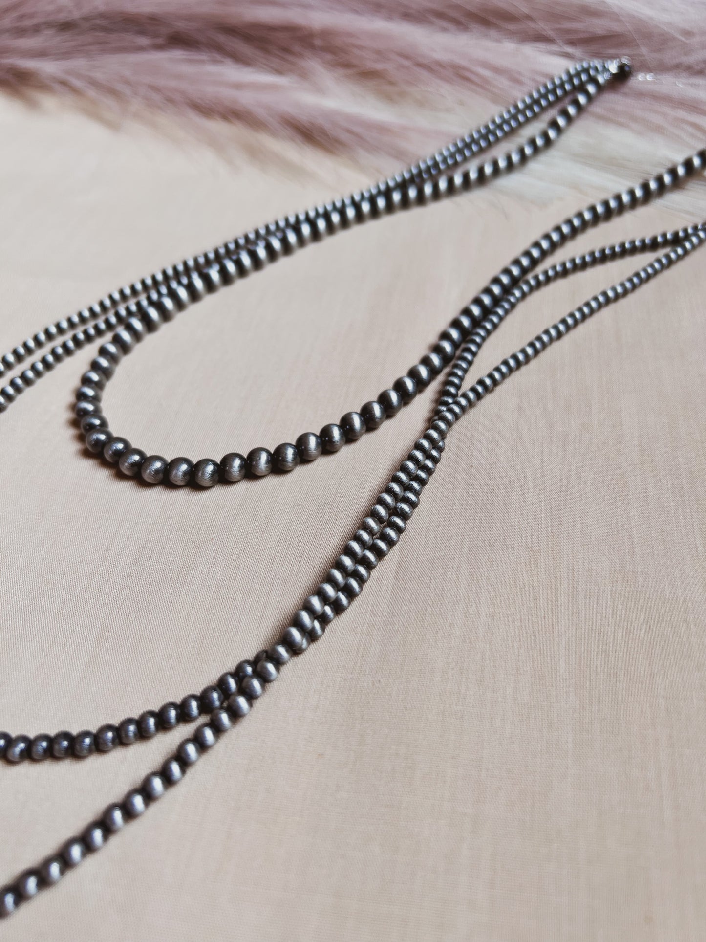 Three Layer Navajo Pearl Necklace