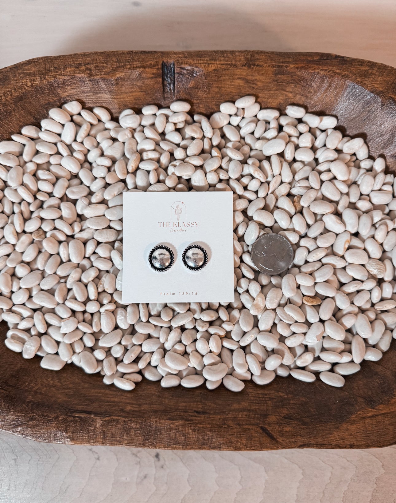 Western Etched Circle Studs