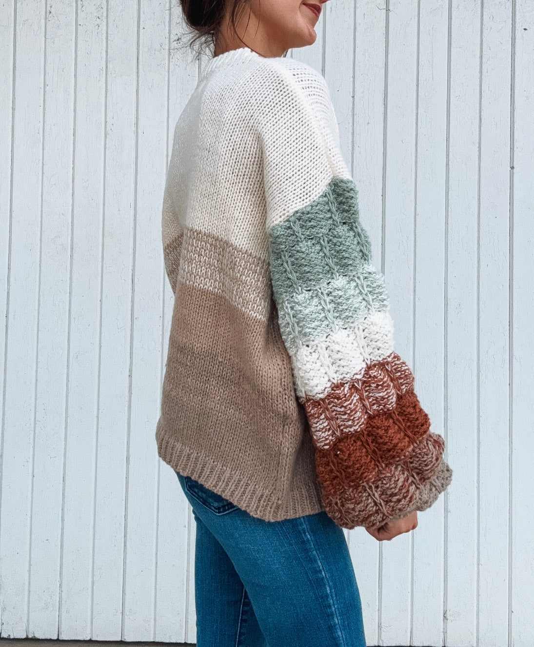Ombré Puff Sweater
