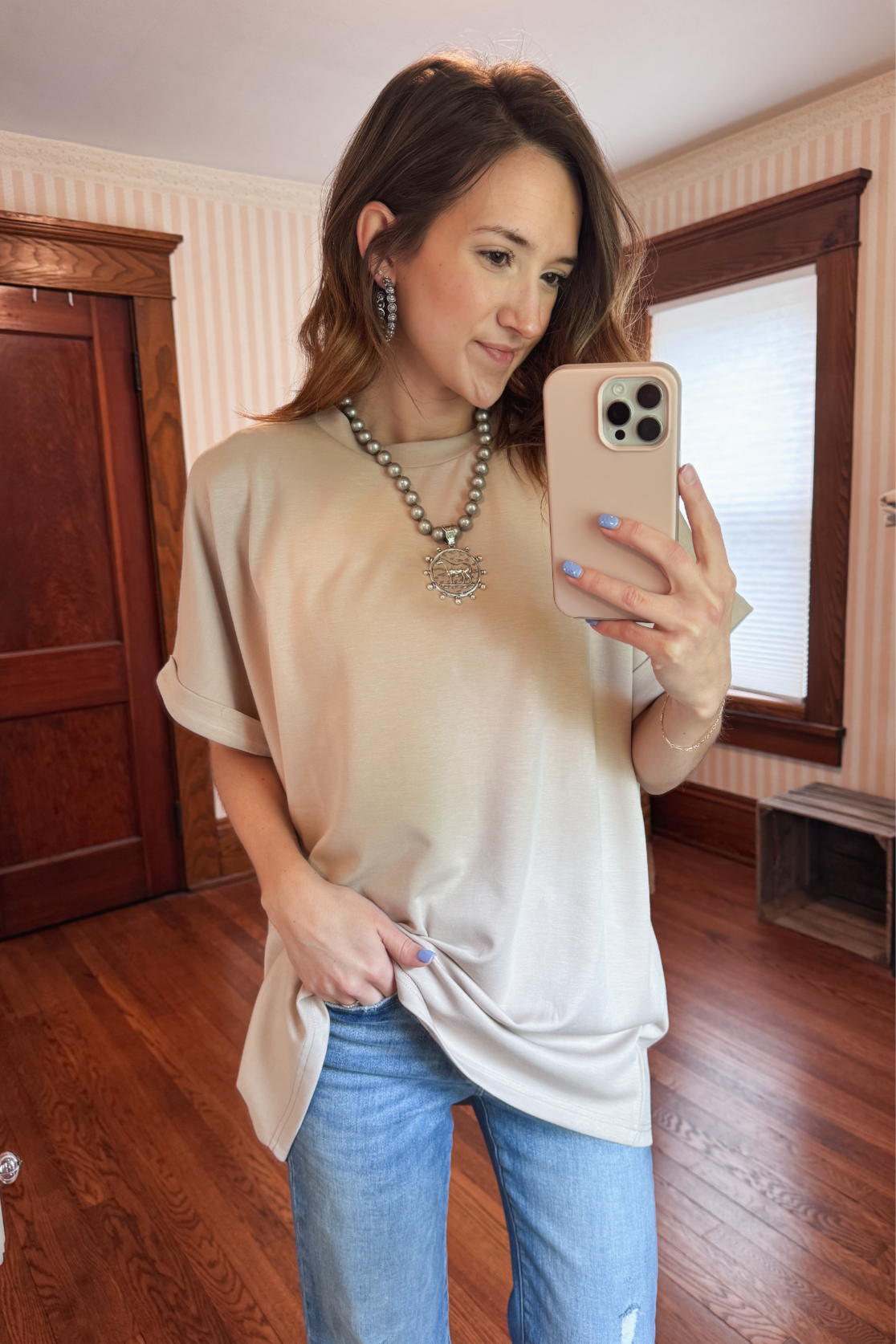 Basic Cloud Cuff Top *Dust