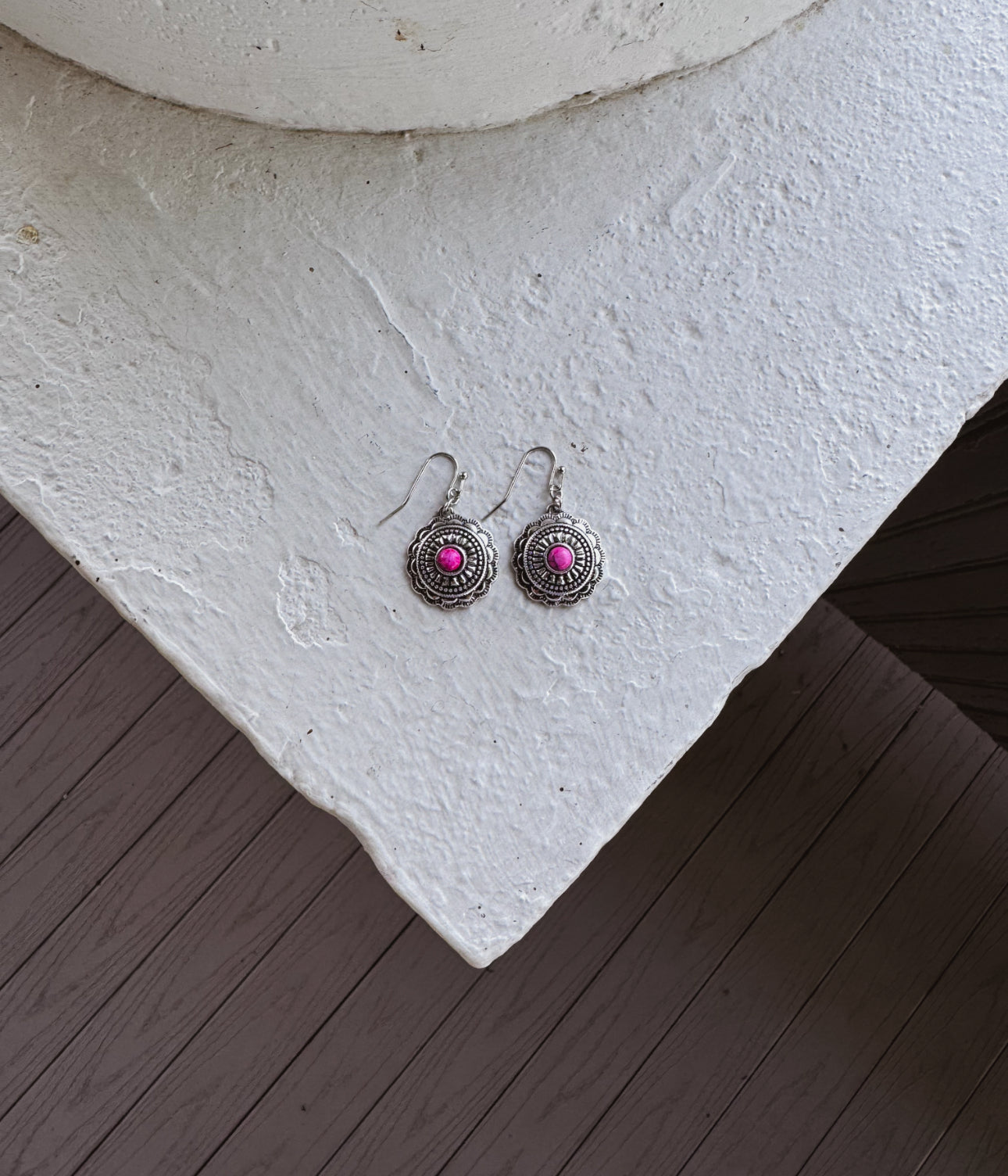 Rodeo Rose Concho Earrings