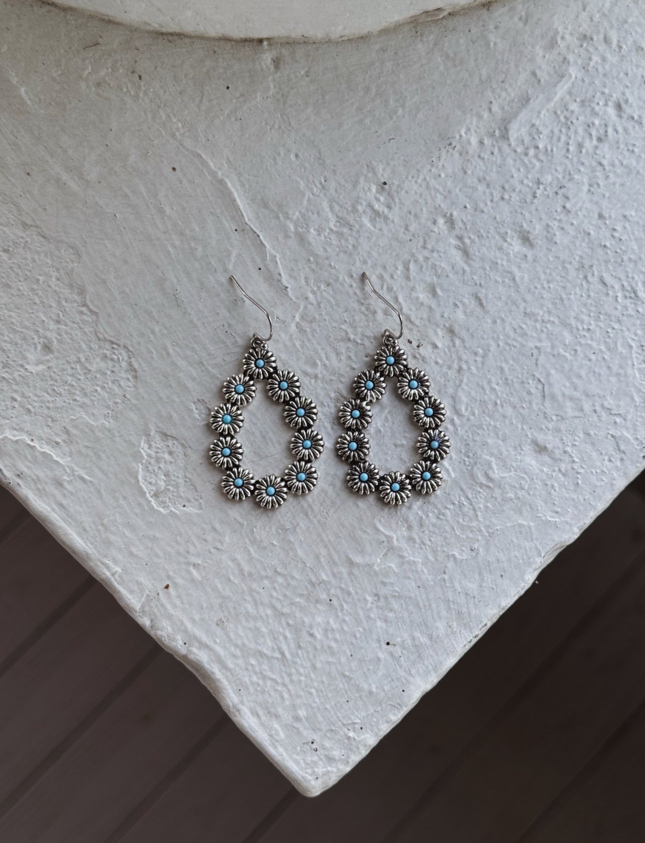 Bluebonnet Bloom Teardrop Earrings