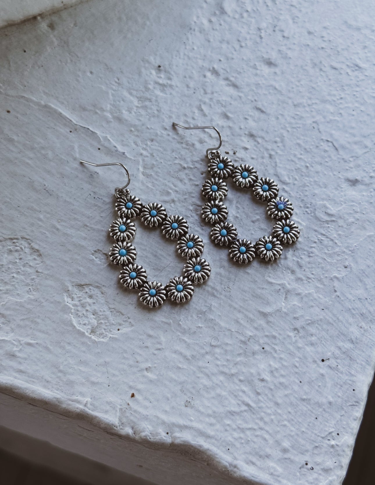 Bluebonnet Bloom Teardrop Earrings
