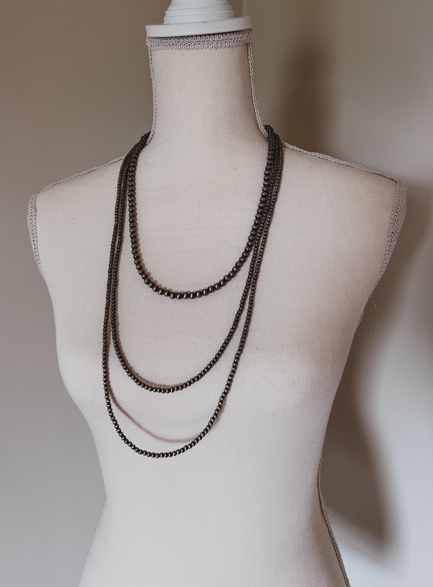 Three Layer Navajo Pearl Necklace