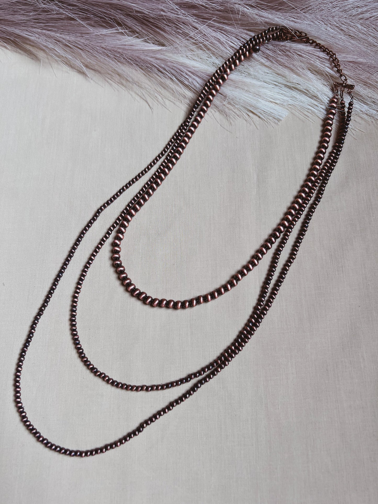 Three Layer Navajo Pearl Necklace