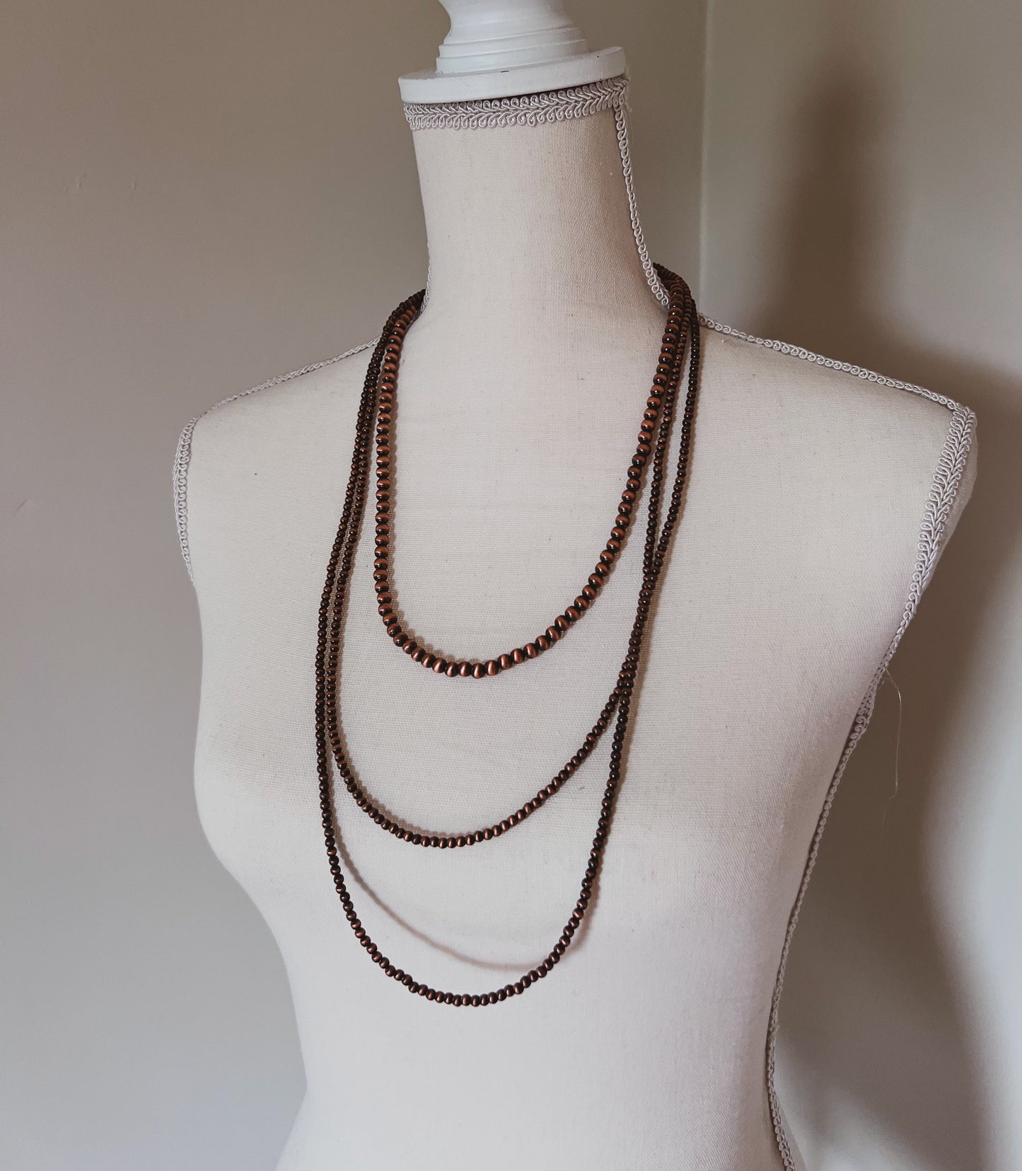 Three Layer Navajo Pearl Necklace