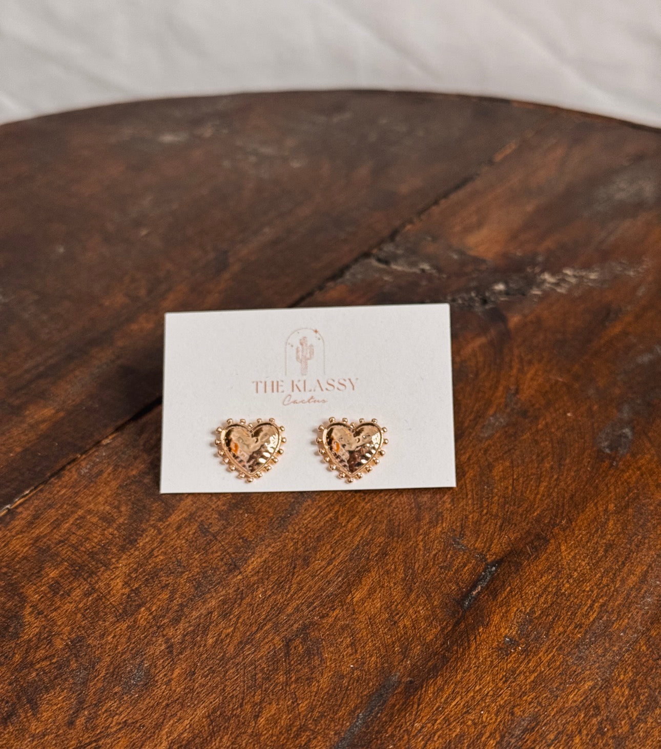 Heart Stud Earrings