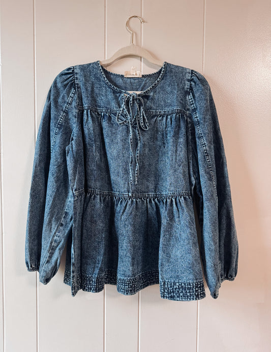 Prairie Dream Denim Blouse
