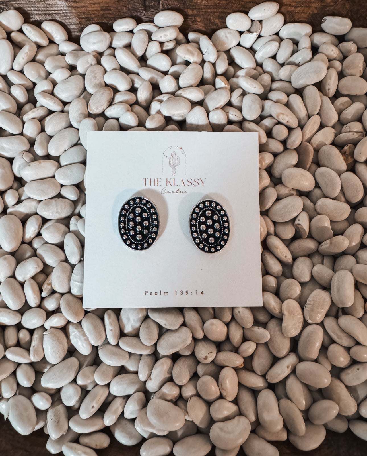 Textured Oval Studs