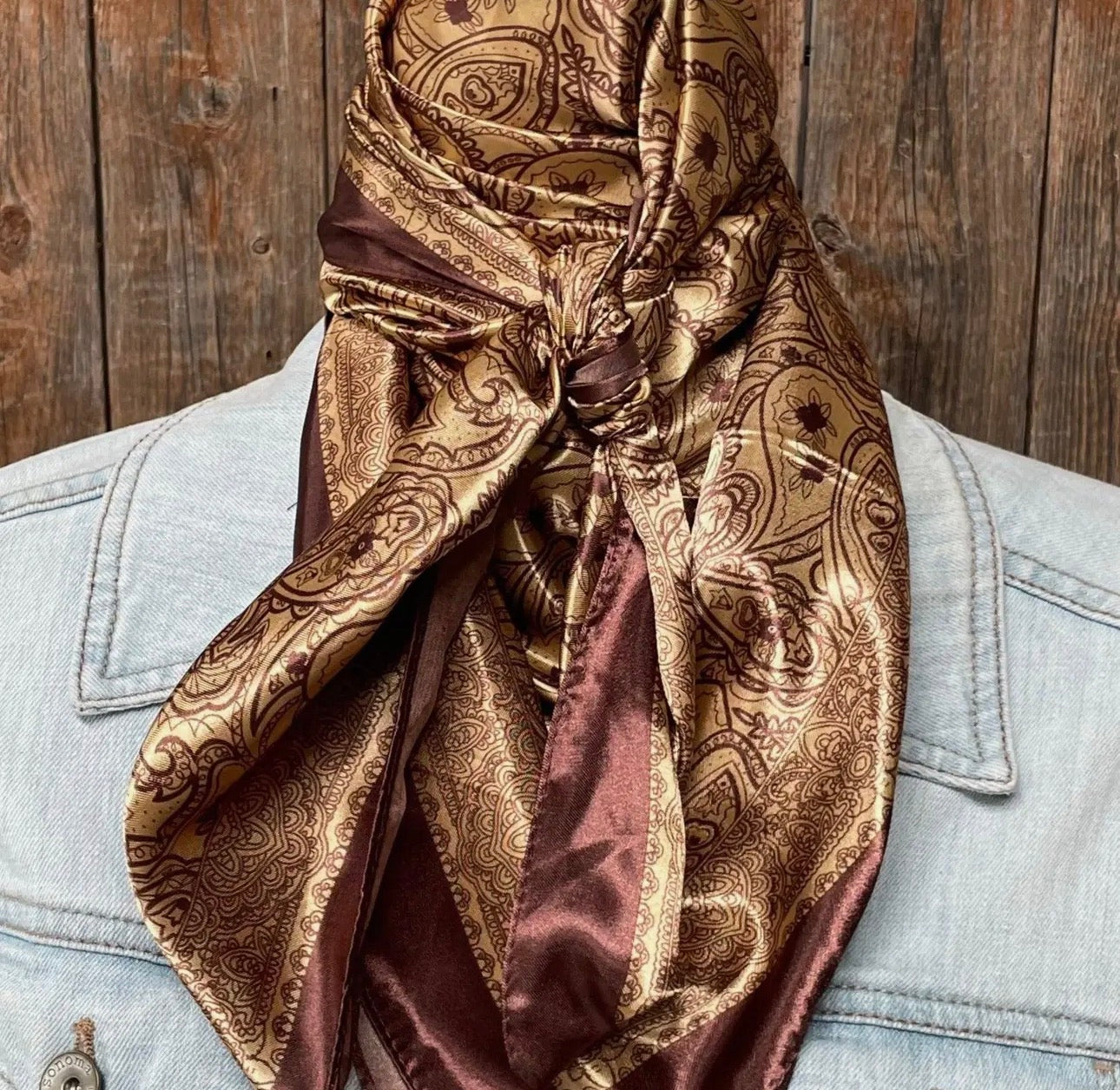 Earthy Tones Paisley Wild Rag