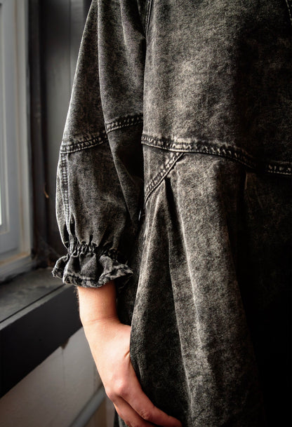 Little Black Denim Dress