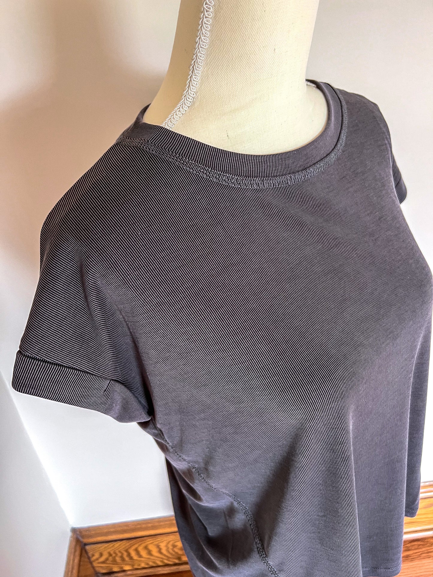 Dark Grey Cuffed Top