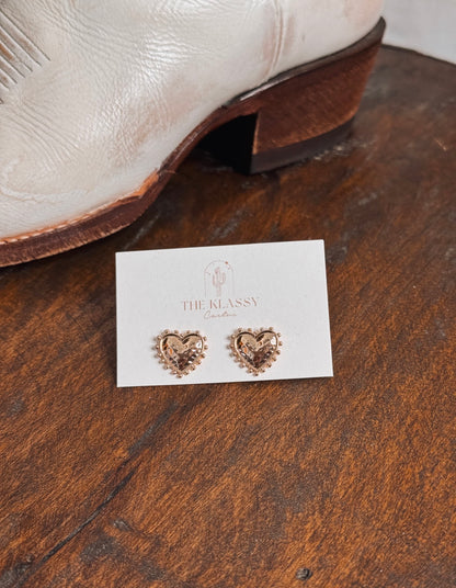 Heart Stud Earrings