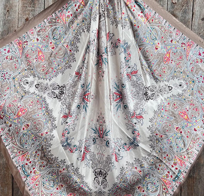 Tan Desert Bloom Wild Rag