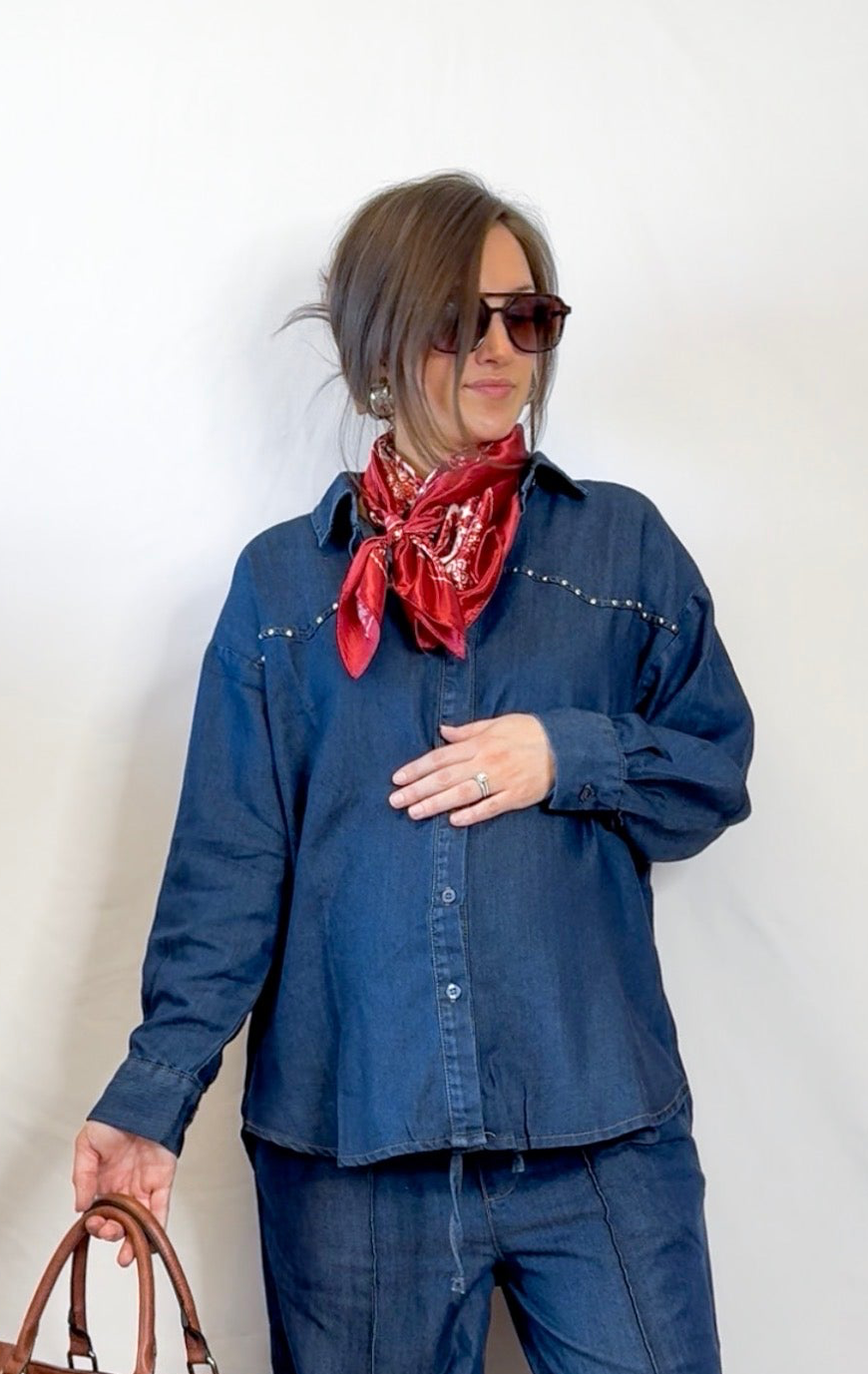 Stella Denim Button Up