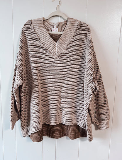 Two Tone Whiskey Sweater