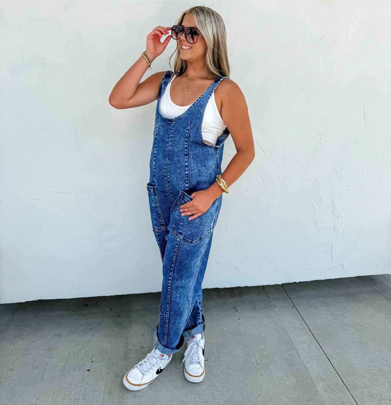 Denim Romper Overalls