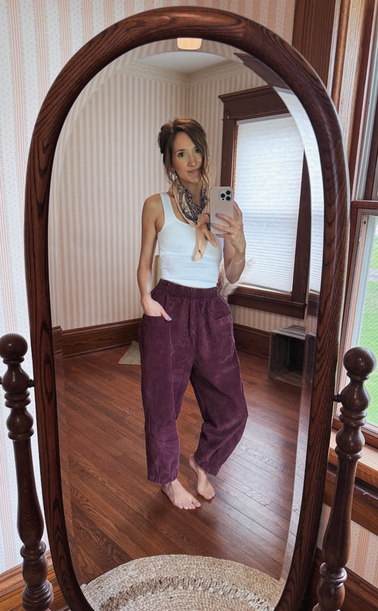 Corduroy Plum pants