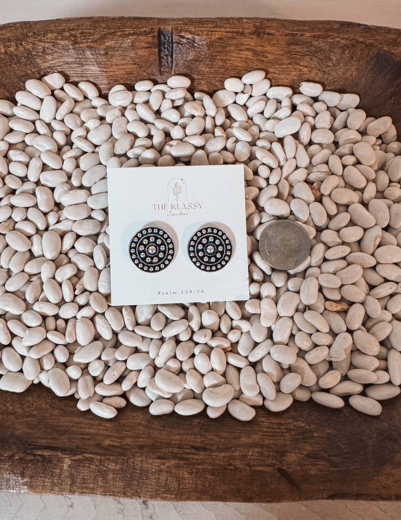 Textured Circle Studs