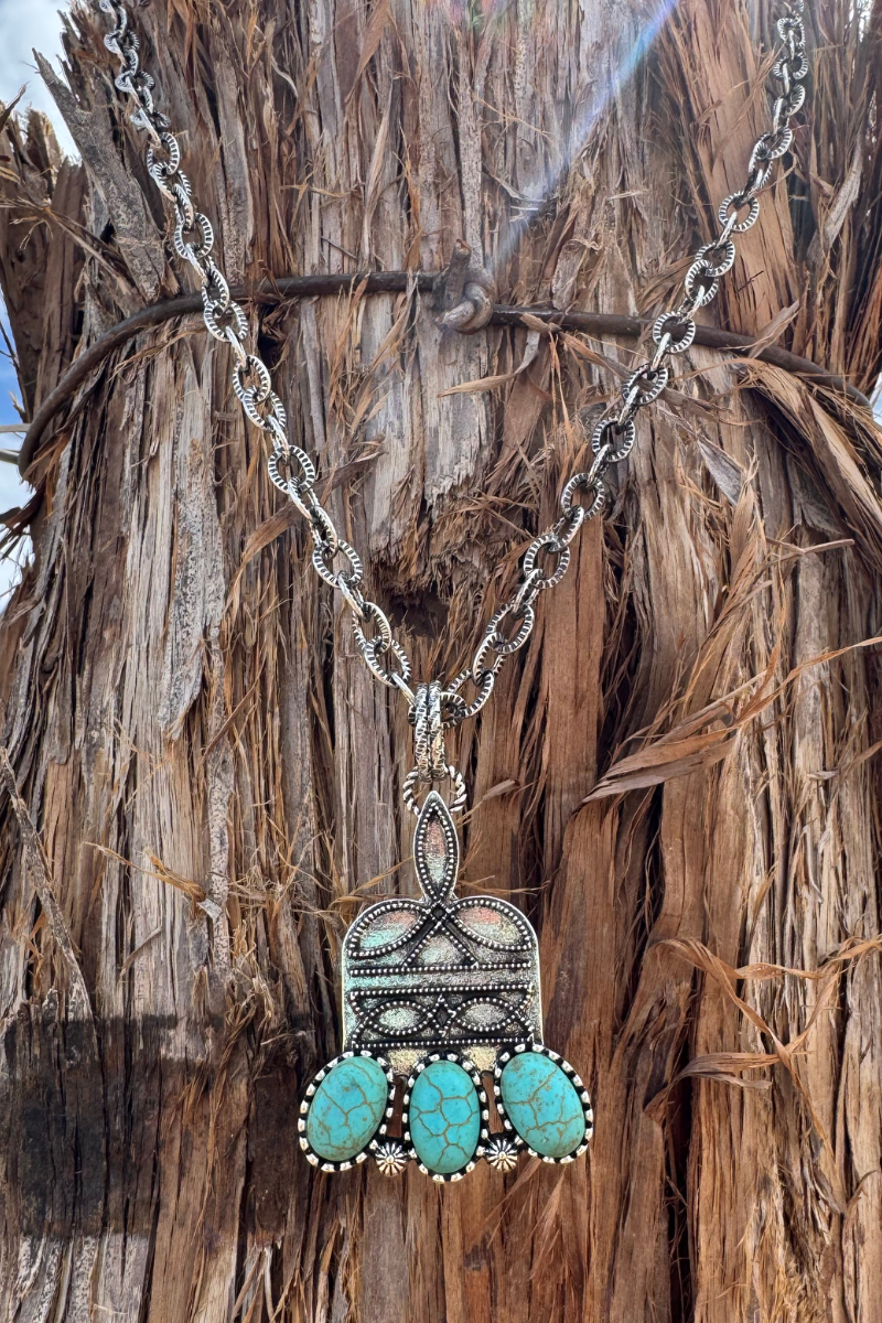 Stitched In Stone Necklace