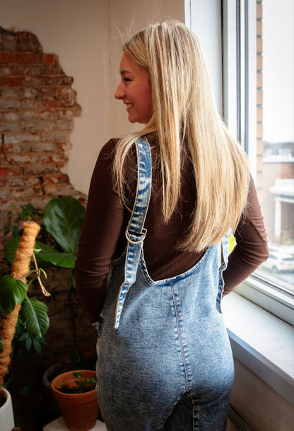 Denim Romper Overalls