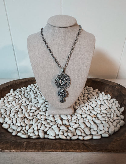 Round Concho Necklace