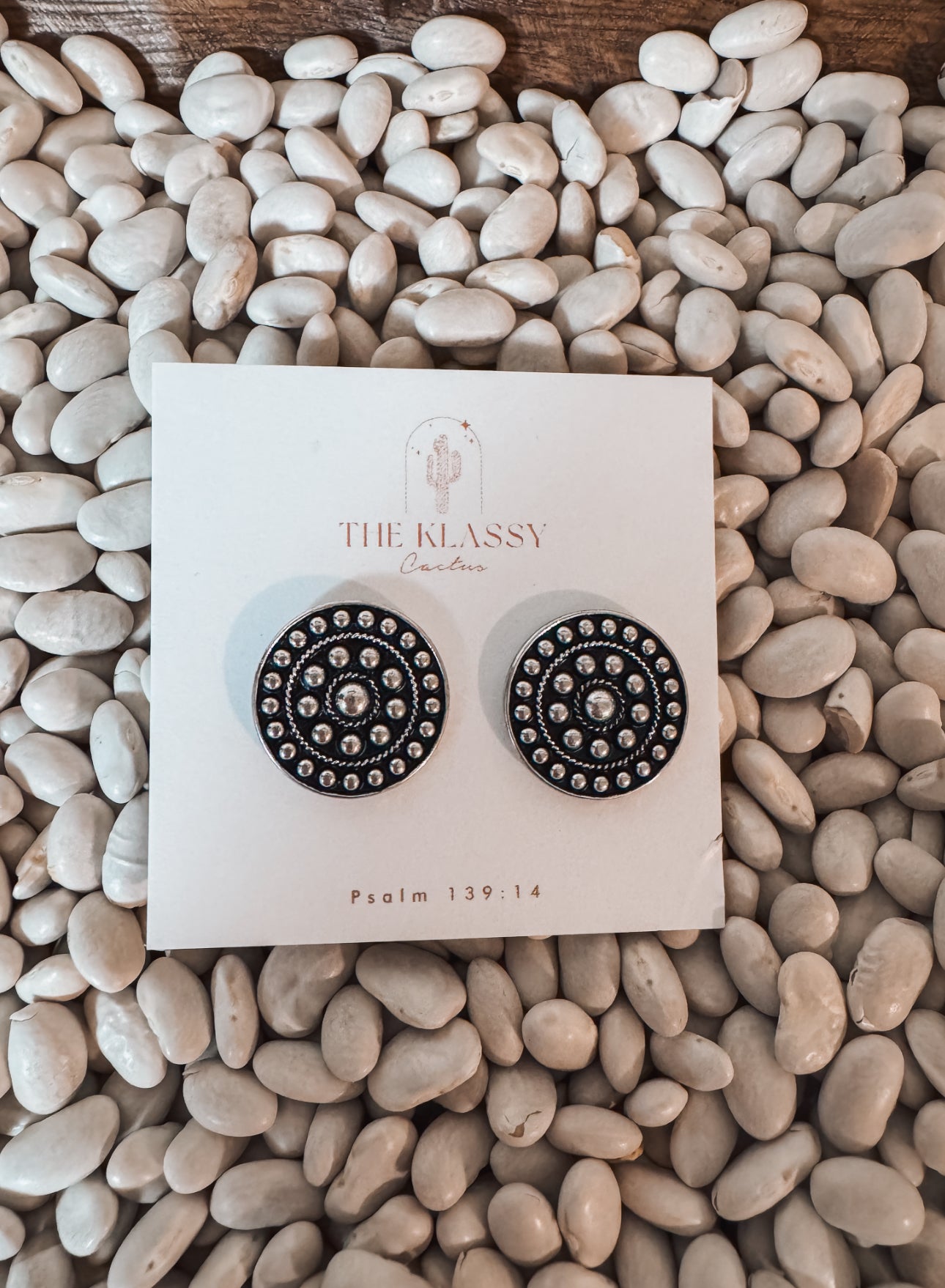 Textured Circle Studs