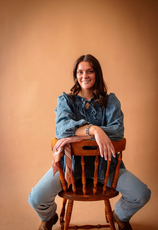 Prairie Dream Denim Blouse