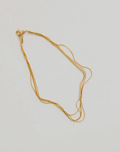 Dainty Multi Layer Necklace- Gold