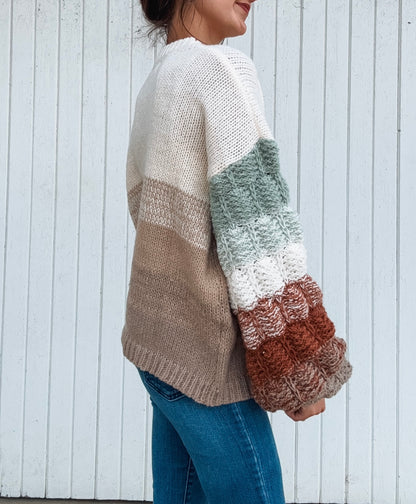 Ombré Puff Sweater