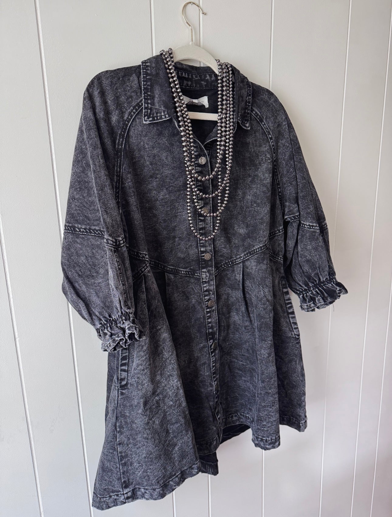 Little Black Denim Dress