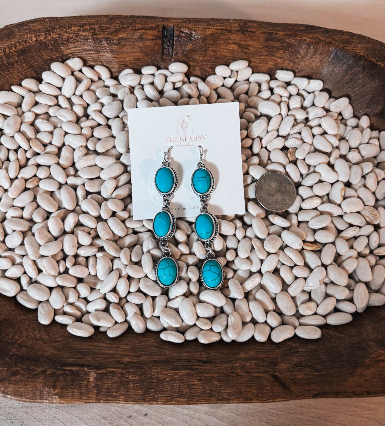 Dangle Turquoise Stones