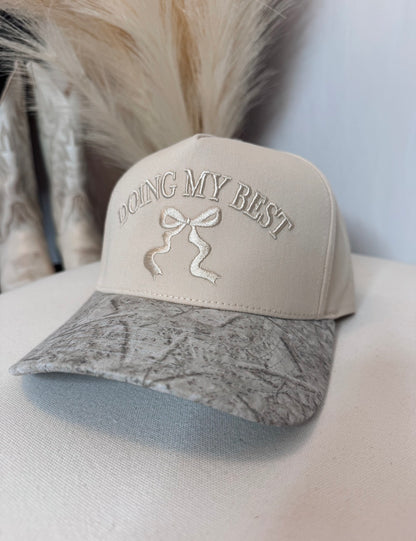 Doing My Best Camo Hat