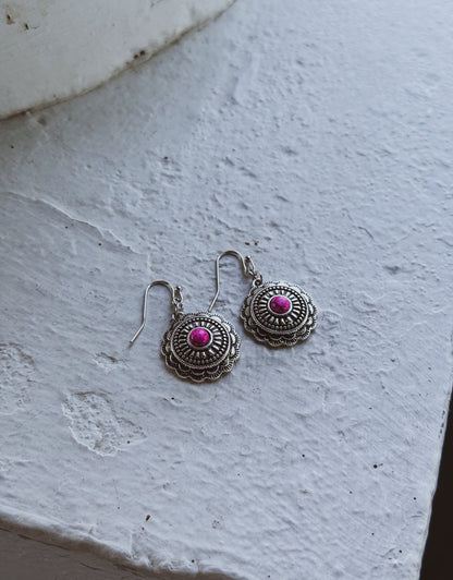 Rodeo Rose Concho Earrings