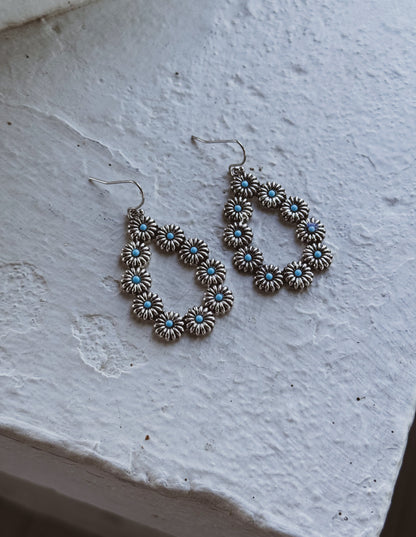 Bluebonnet Bloom Teardrop Earrings