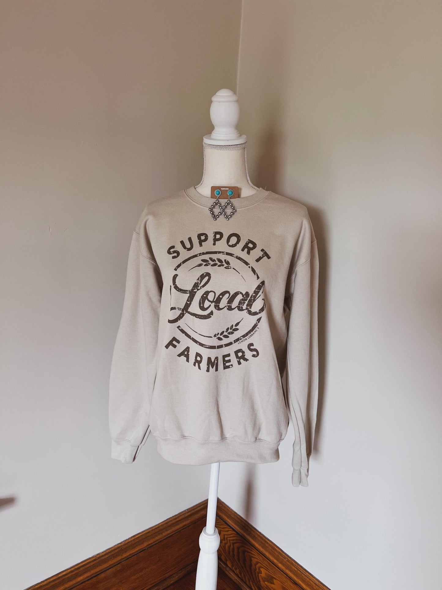 Support Local Farmers Crewneck