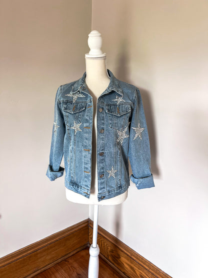 Rhinestone Star Denim Jacket