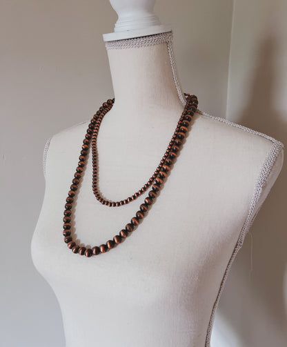 Two Layer Navajo Pearl Necklace