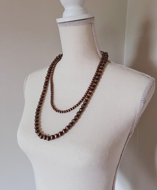 Two Layer Navajo Pearl Necklace