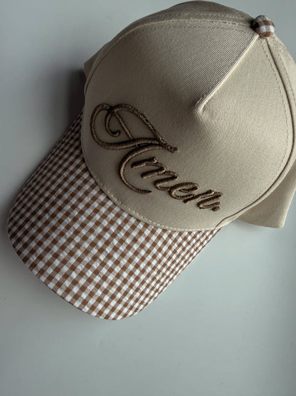 Gingham AMEN Hat