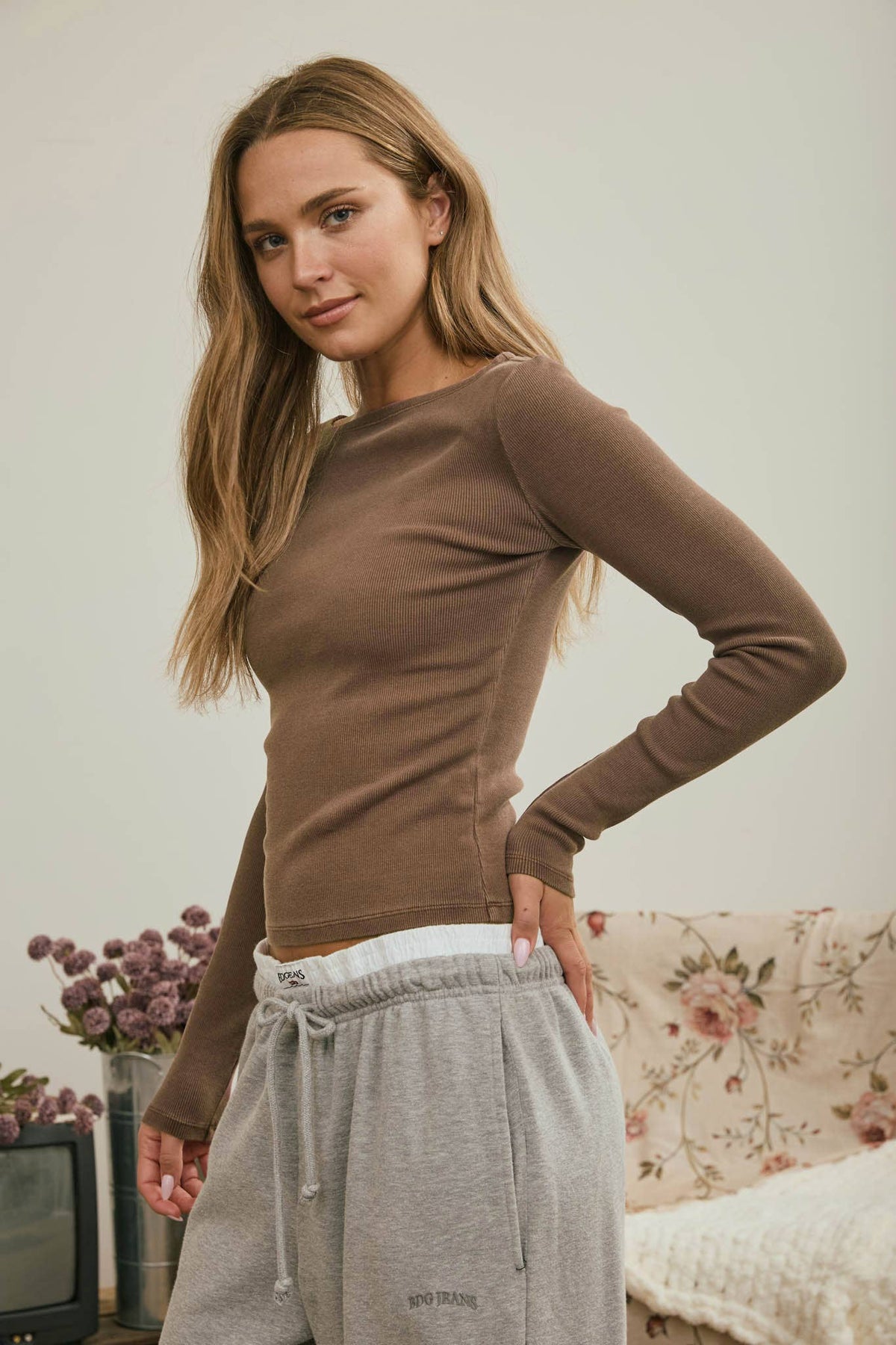 Basic Ribbed Knit Top