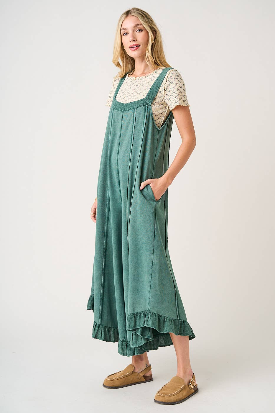 Ruffle Flare Jumpsuit